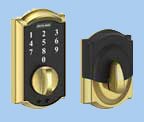 gold door touch deadbolts