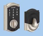 silver door touch deadbolts