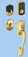gold touch door handlesets