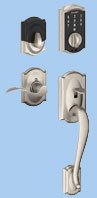 silver touch door handlesets