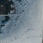 Frost on window