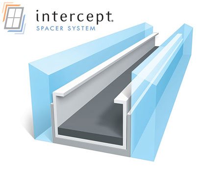 Intercept warm edge insulated glass to reduce condensation