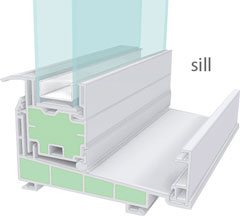 sill window foam fill option