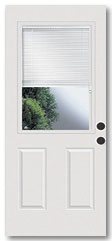 Internal Mini Blinds glass lite door